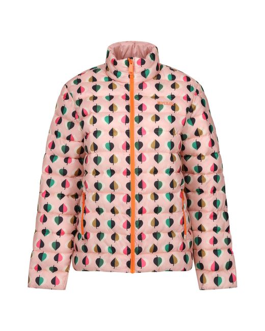 Regatta Pink Ladies Orla Kiely Tiny Elm Baffled Padded Jacket
