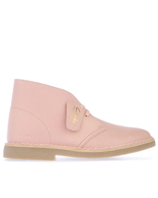 Clarks Pink Originals Desert Boot 2 Leather Boots