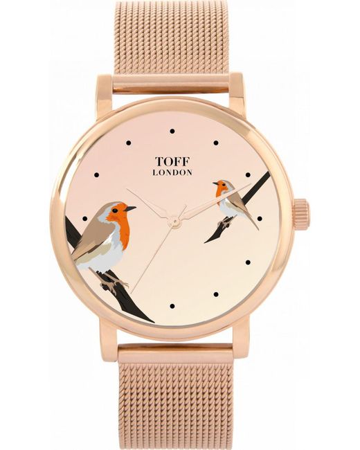 Toff London Natural Tlws-93734 Ladies Robins Bird Watch