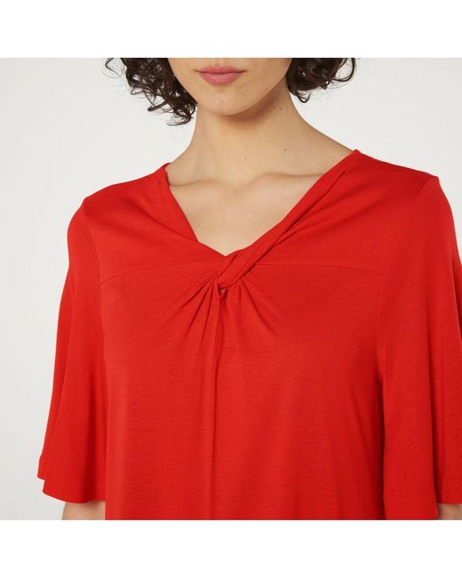 L.K.Bennett Red Twist Dress, Viscose