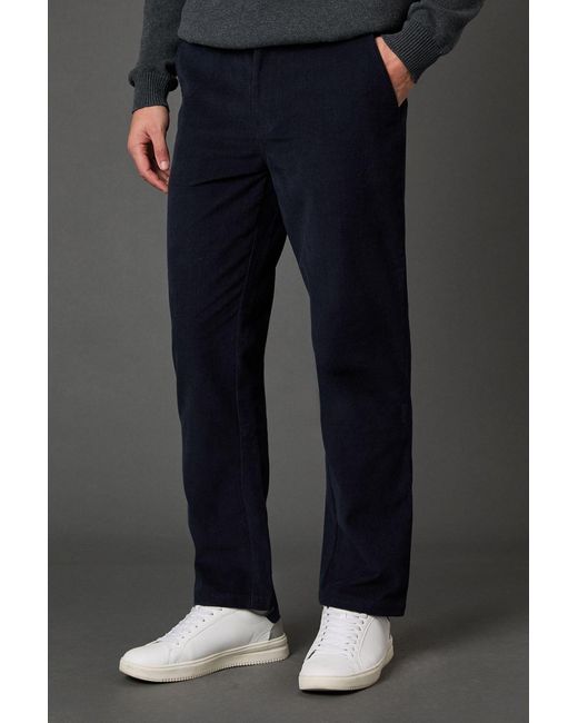MAINE Black Premium Corduroy Chino Trousers for men