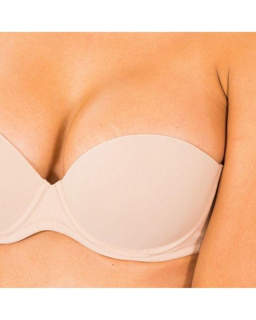 Calvin Klein Orange Strapless Bra