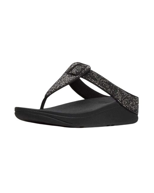 Fitflop Fit Flop Isabelle Leren Sandalen in het Black