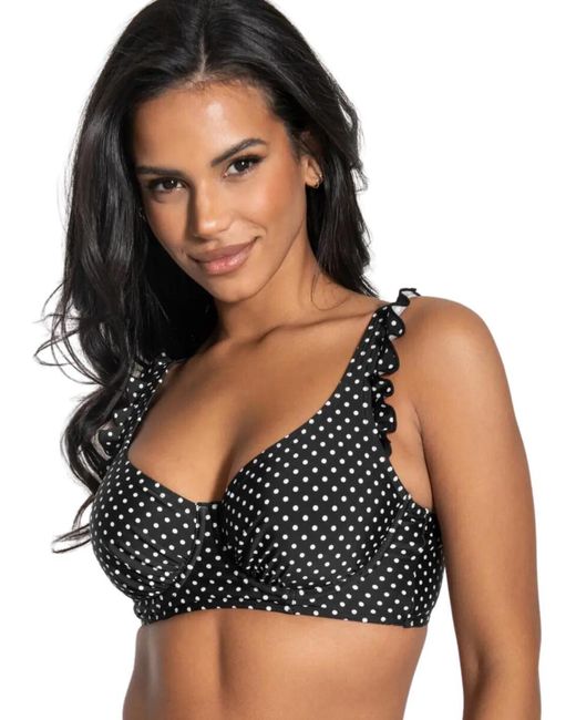 Pour Moi Black 26505 Sicily Longline Bikini Top