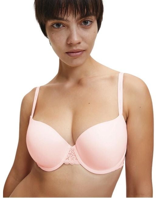 Calvin Klein Pink 000Qf5146E Ck Flirty Balcony Bra