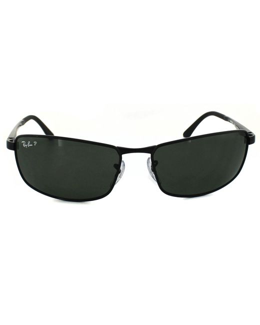 Ray-Ban Black Rayban Sunglasses 3498 002/9A Polarized Metal for men