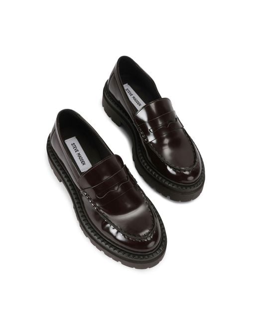 Steve Madden Black Katja Dark Loafers
