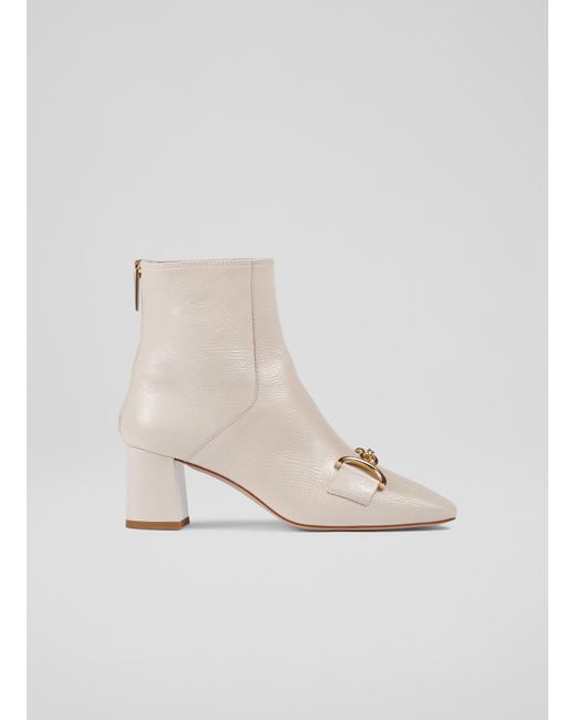 L.K.Bennett Natural Nadina Ankle Boots