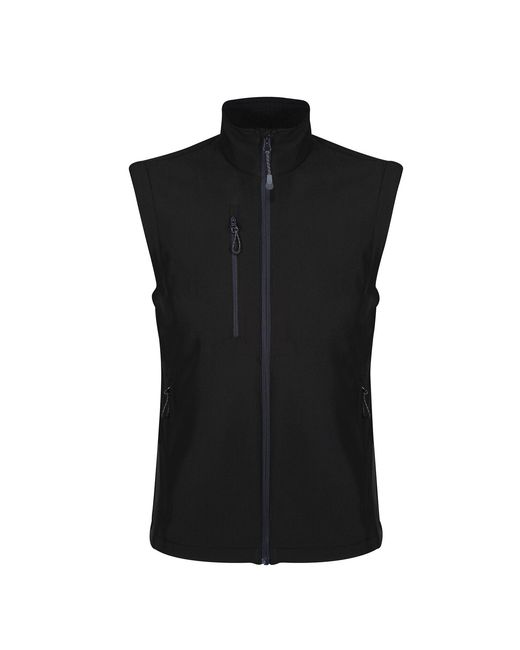 Regatta Black Honestly Made Recycled Softshell Bodywarmer for men