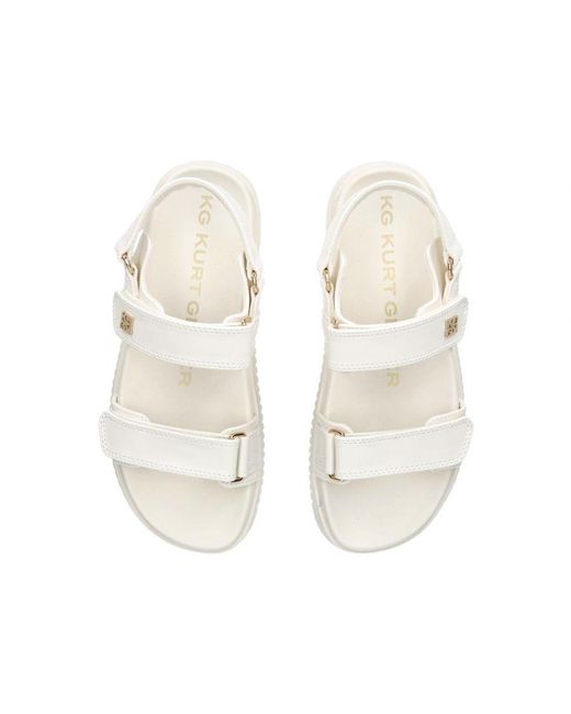 KG by Kurt Geiger White Rory Sandals
