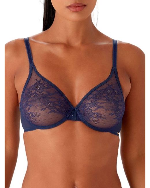 Gossard Blue Glossies Lace Moulded Bra