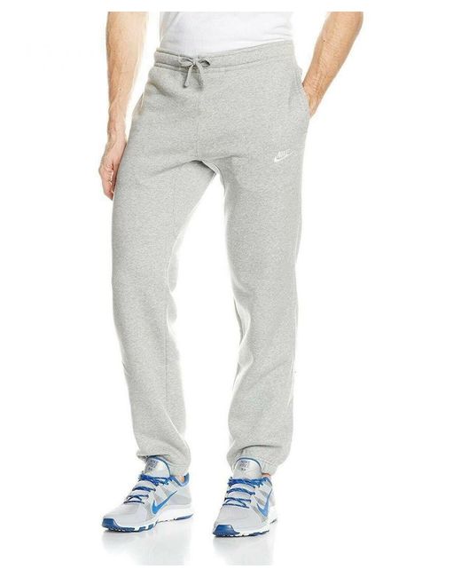Nike Gray Nsw Club Fleece Joggers Cotton for men