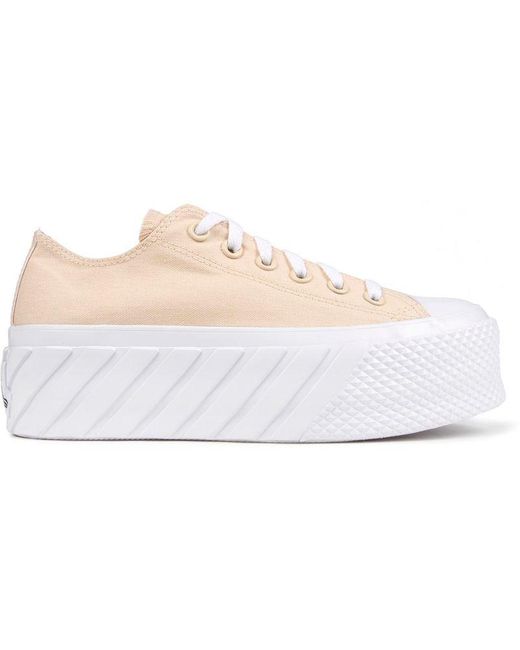 Converse White All Star Lift X2 Low Trainers
