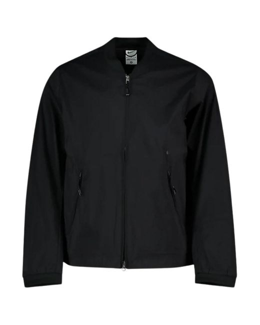 Nike Black Plain Training Jacket Nylon for men