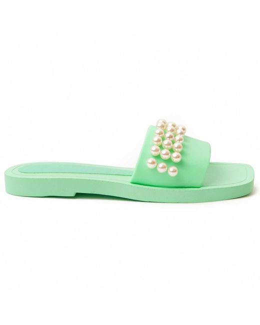 Montevita Green Flat Sandal Summi6