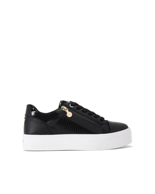 Carvela Kurt Geiger Black Statement Zip Sneakers