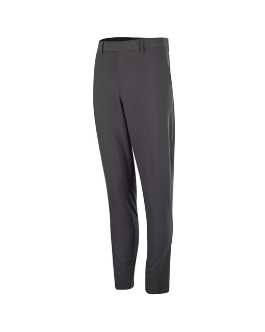 Island Green Gray Tour Stretch Tapered Leg Golf Trousers for men