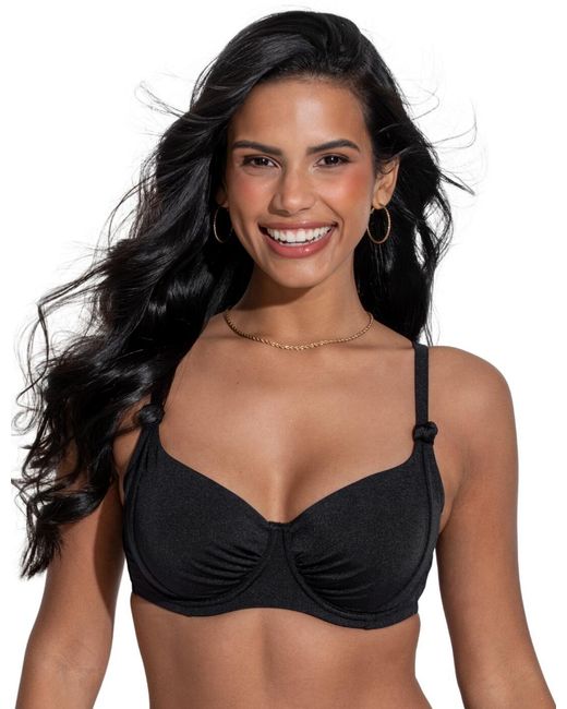 Pour Moi Black 31544 St Kitts Underwired Bikini Top