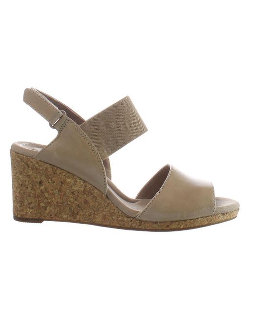 Clarks Gray Lafley Lily Wedges Leather (Archived)