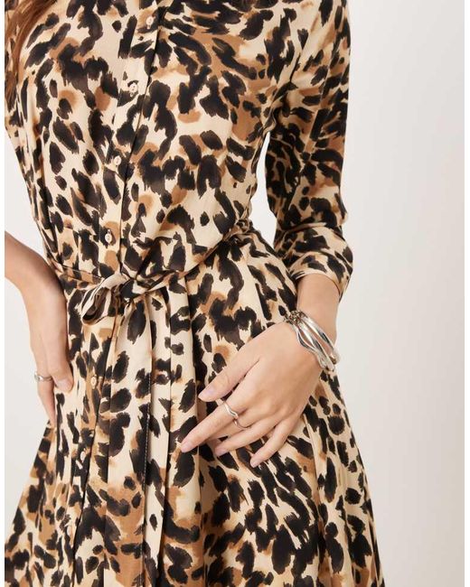 Y.A.S Natural Mini Shirt Dress