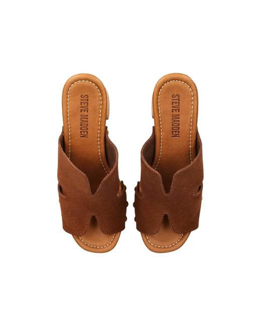 Steve Madden Brown Suede Sunkissed Sandals