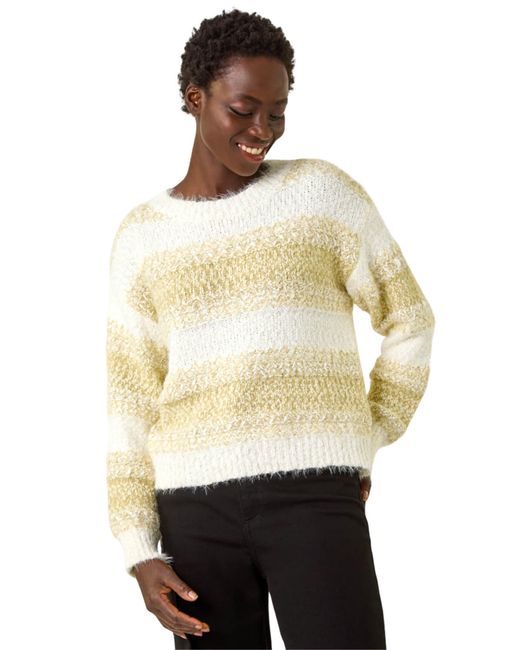 Roman Natural Contrast Shaded Stripe Jumper