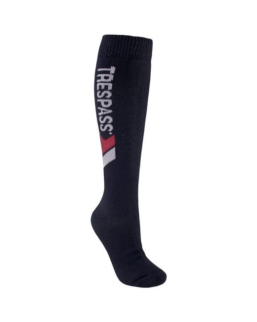 Trespass Blue Adults Tech Luxury Merino Wool Blend Ski Tube Socks