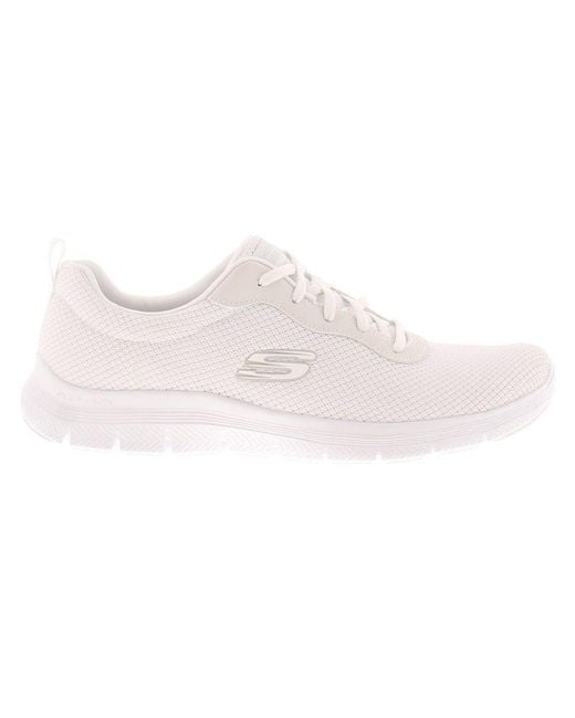 Skechers Pink Trainers Flex Appeal 4 0 Lace Up
