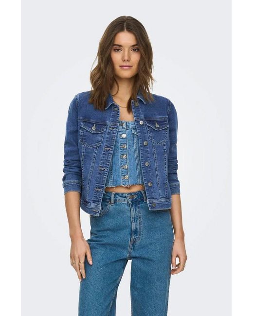 ONLY Blue Wonder Stretch Denim Jacket