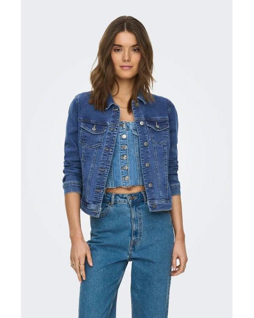 ONLY Blue Wonder Stretch Denim Jacket