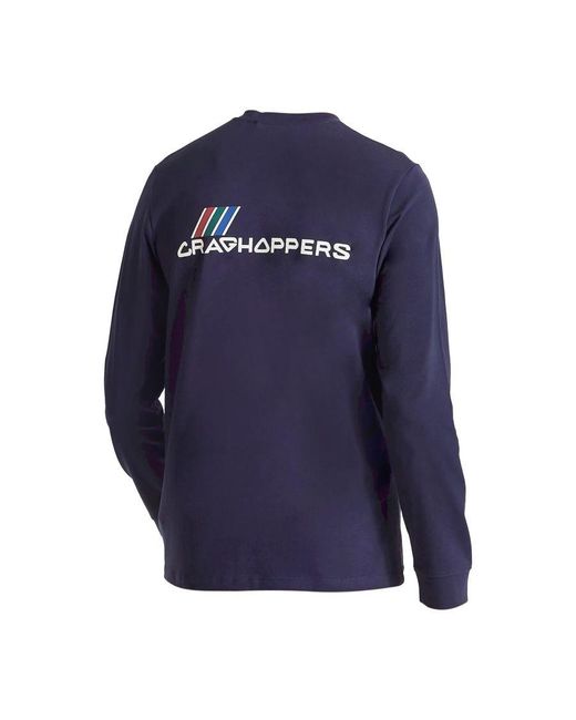 Craghoppers Blue Ladies Holmes Long-Sleeved T-Shirt Cotton