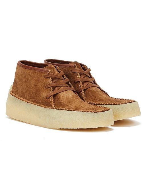 Clarks Brown Originals Caravan Suede Cola Boots for men