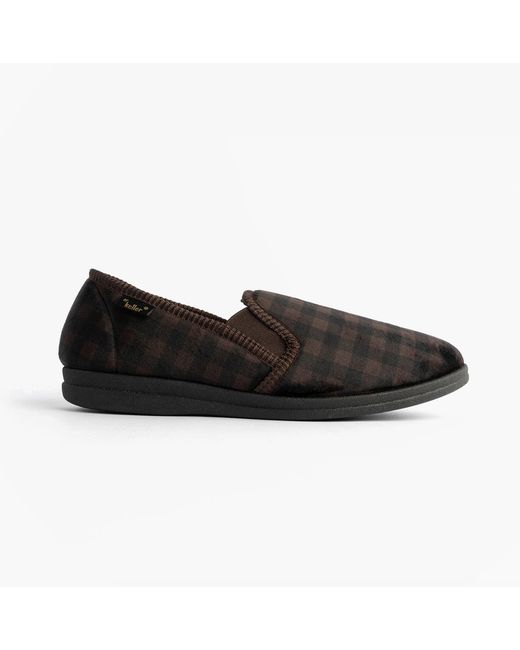 Dr Keller Black Darren Guss Slippers Textile for men