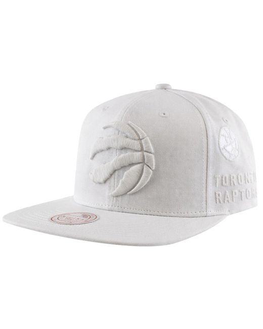 Mitchell & Ness White Nba Toronto Raptors Hwc Uv Reactive Cap Cotton