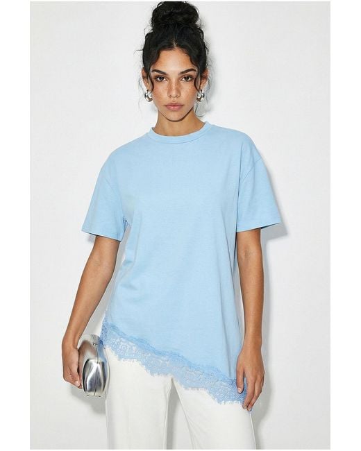 Bianco Lucci Blue Elastane T-Shirt