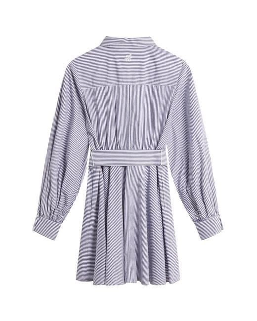 Ted Baker Blue Ibarra Cotton Shirt Mini Dress