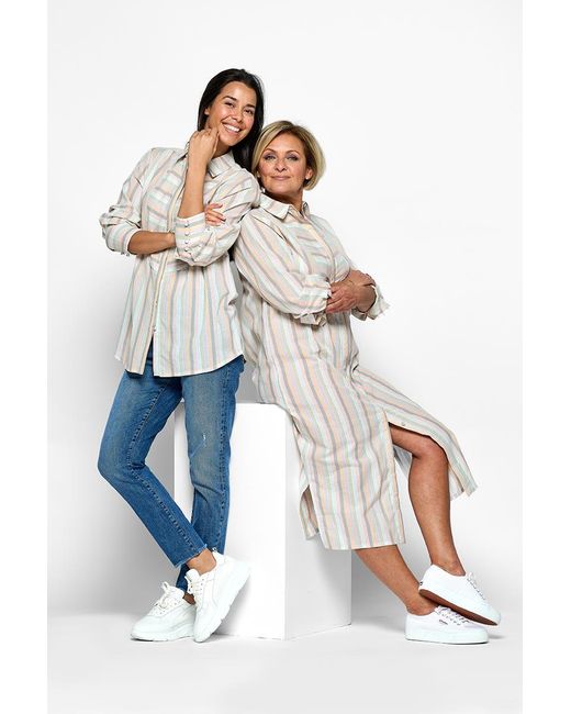 Mart Visser White Caroline Tensen Bluse Mit Tenesse-Print Multi
