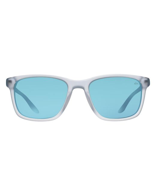 Quiksilver Blue Rectangle Matte Ice Crystal Mirrored Qs4001 for men