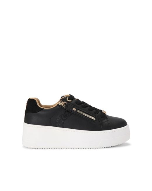 KG by Kurt Geiger Black Lottie Lace Up Sneakers