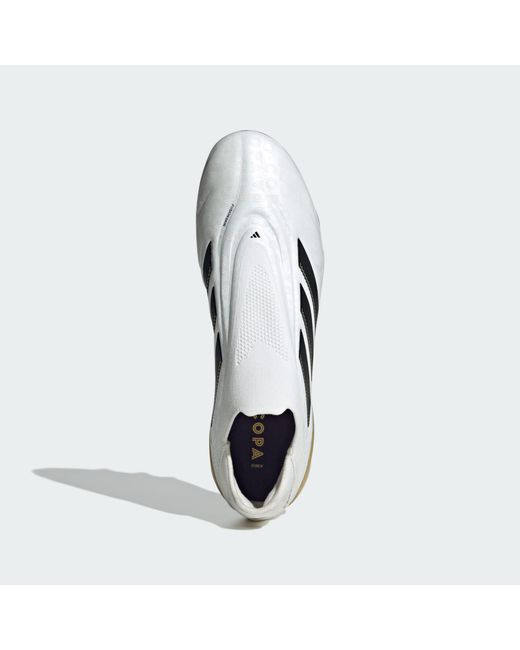 Adidas Originals White Copa Pure 3 Elite Laceless Firm Ground Boots