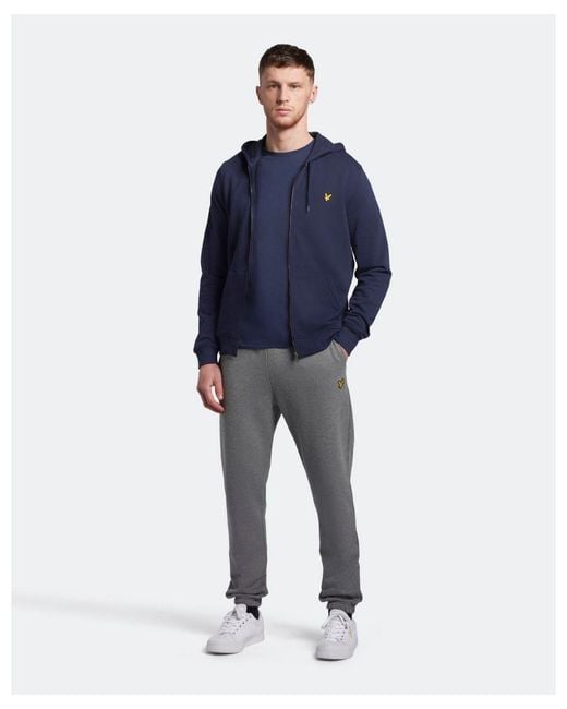 Lyle & Scott Blue Zip Through Hoodie Ml420Vog Size: L for men