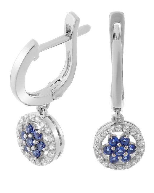 Orphelia White 'Erina' 925 Sterling Drop Earrings