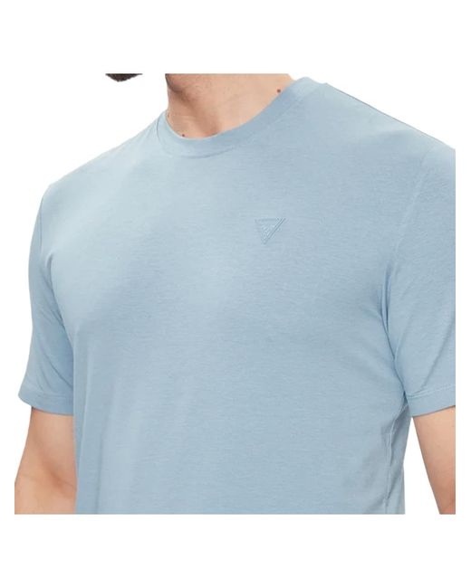 Guess T-Shirt Voor Met Patch in het Blue voor heren