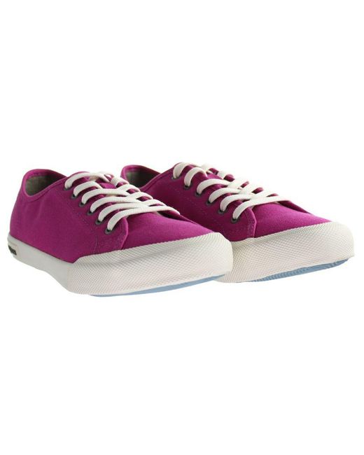 Seavees Purple Monterey Sneaker Standard Boungainvillea Shoes Textile
