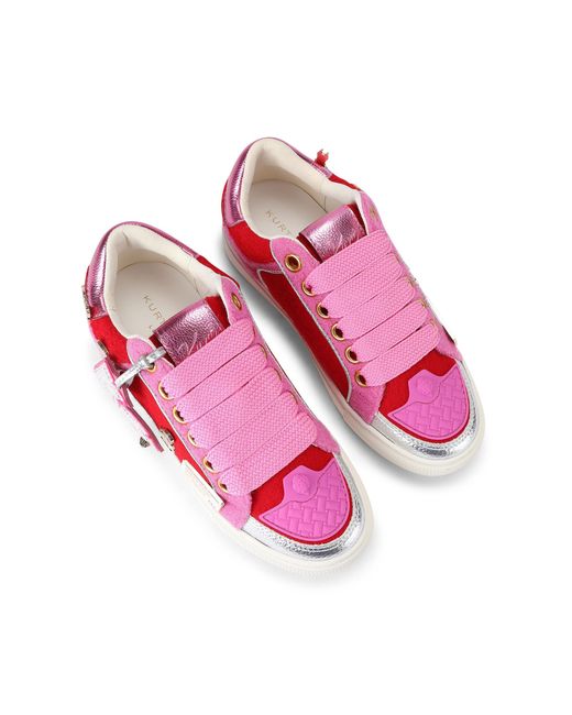 Kurt Geiger Red Southbank Tag Slim Sneakers
