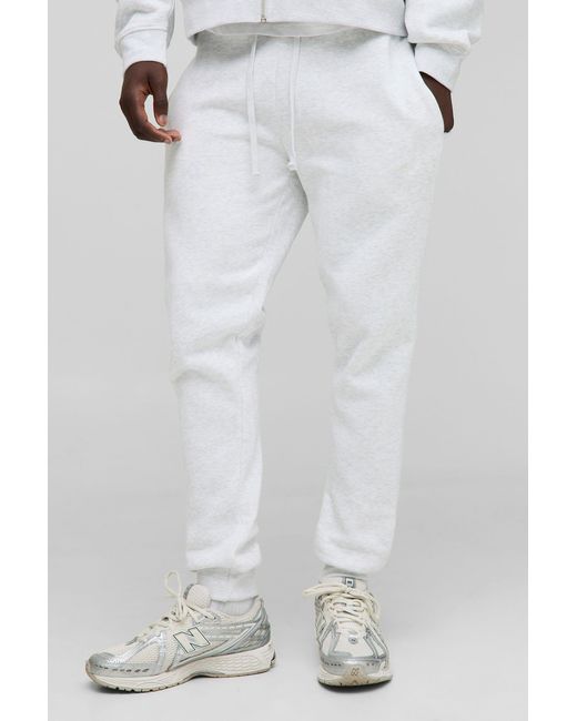BoohooMAN White Basic Bm Signature Skinny Fit Jogger for men