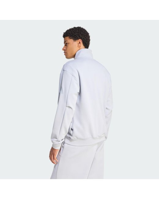 Adidas Blue Soft Lux Track Top for men