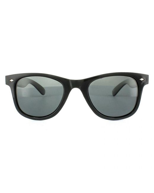 Polaroid Gray Rectangle Shiny Polarized Sunglasses for men