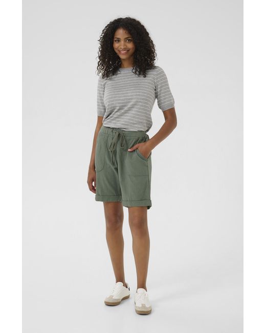 Kaffe Short Regular Fit in het Green