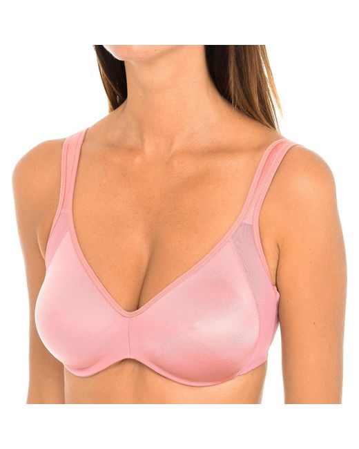 Dim Pink Generous 03792 Underwire Bra With Lycra Cups